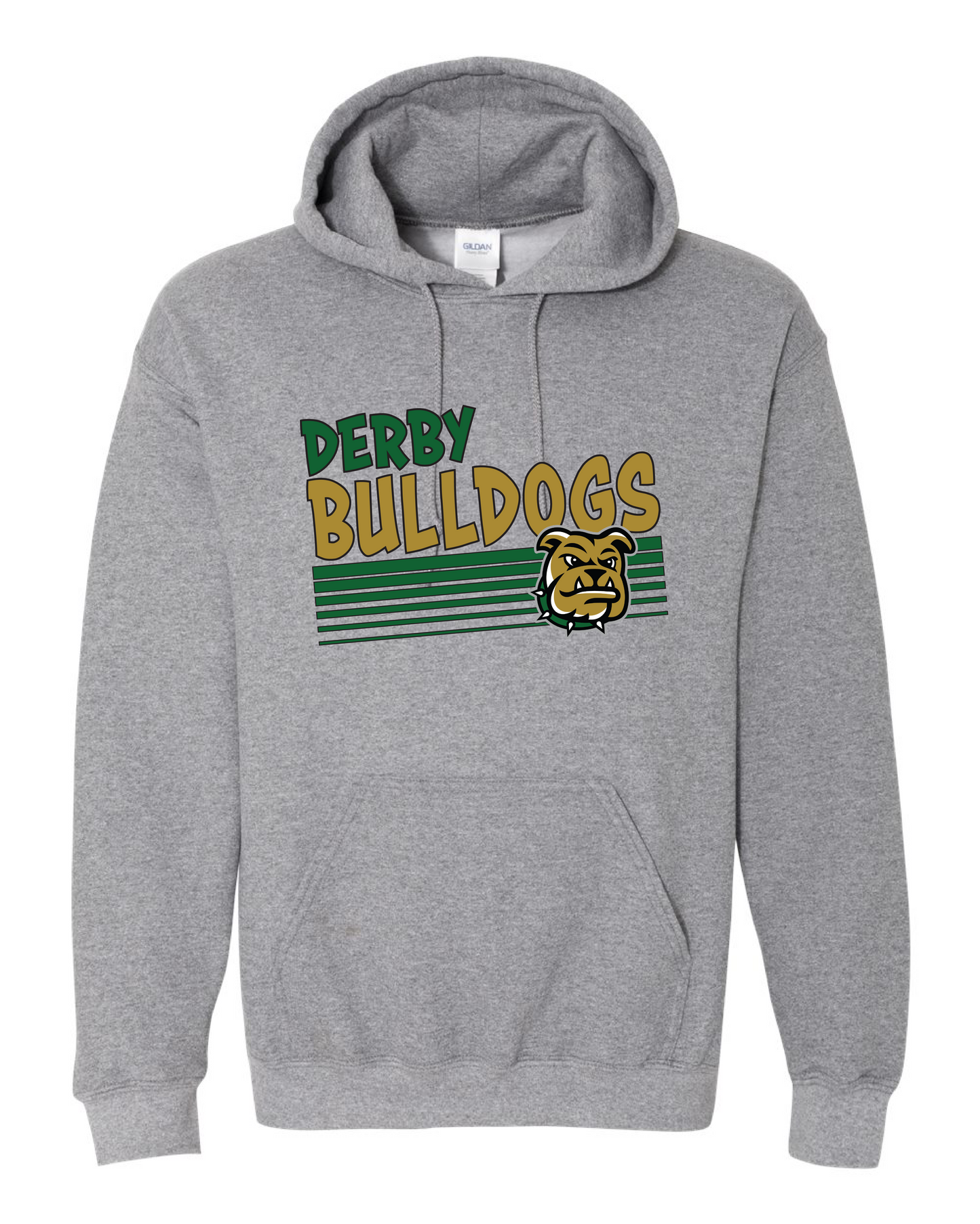 Derby Bulldogs Levels Head Logo Hoodie (Free Shipping)
