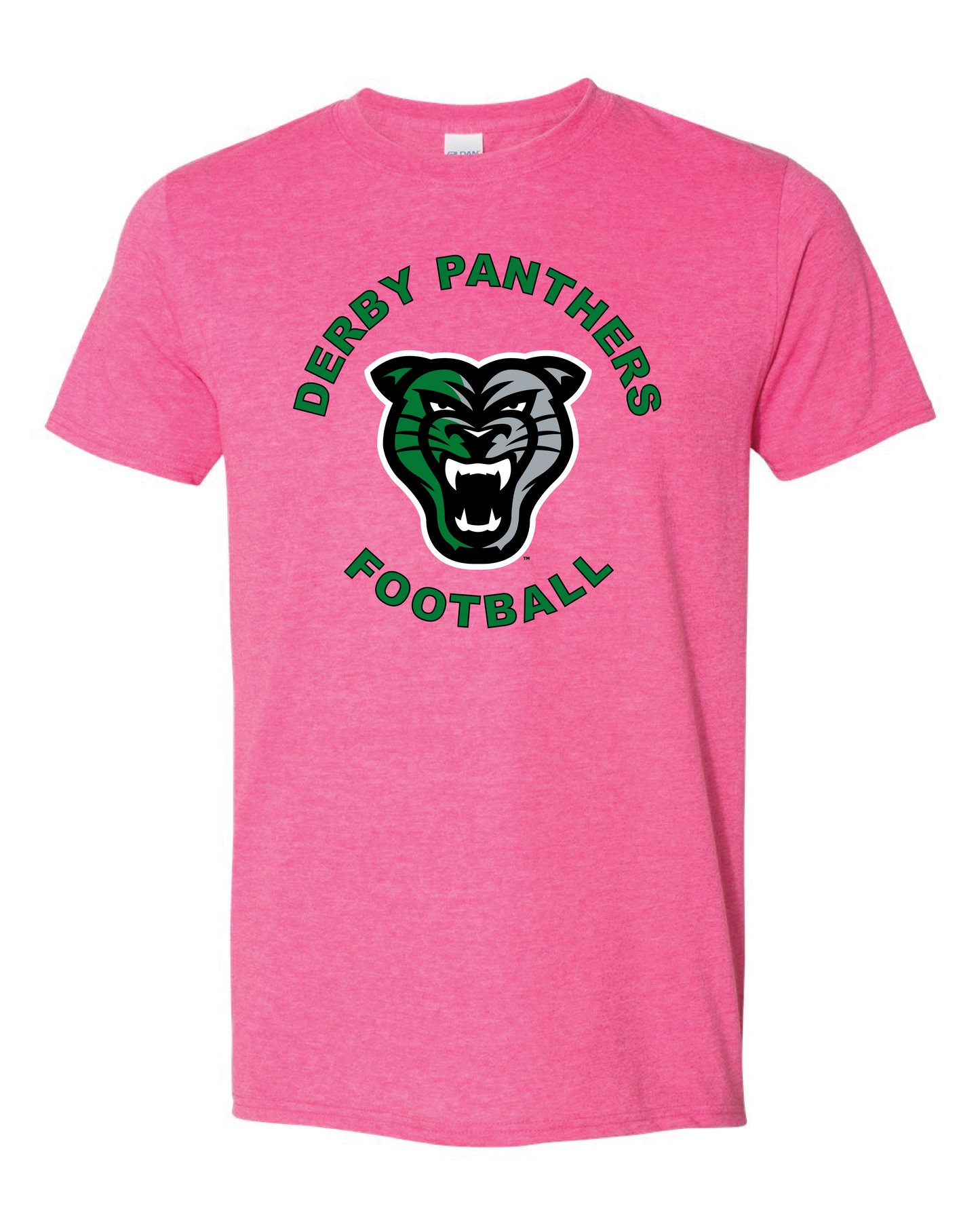 Derby Panthers Football Head Logo - 6 Color Options (Free Shipping)