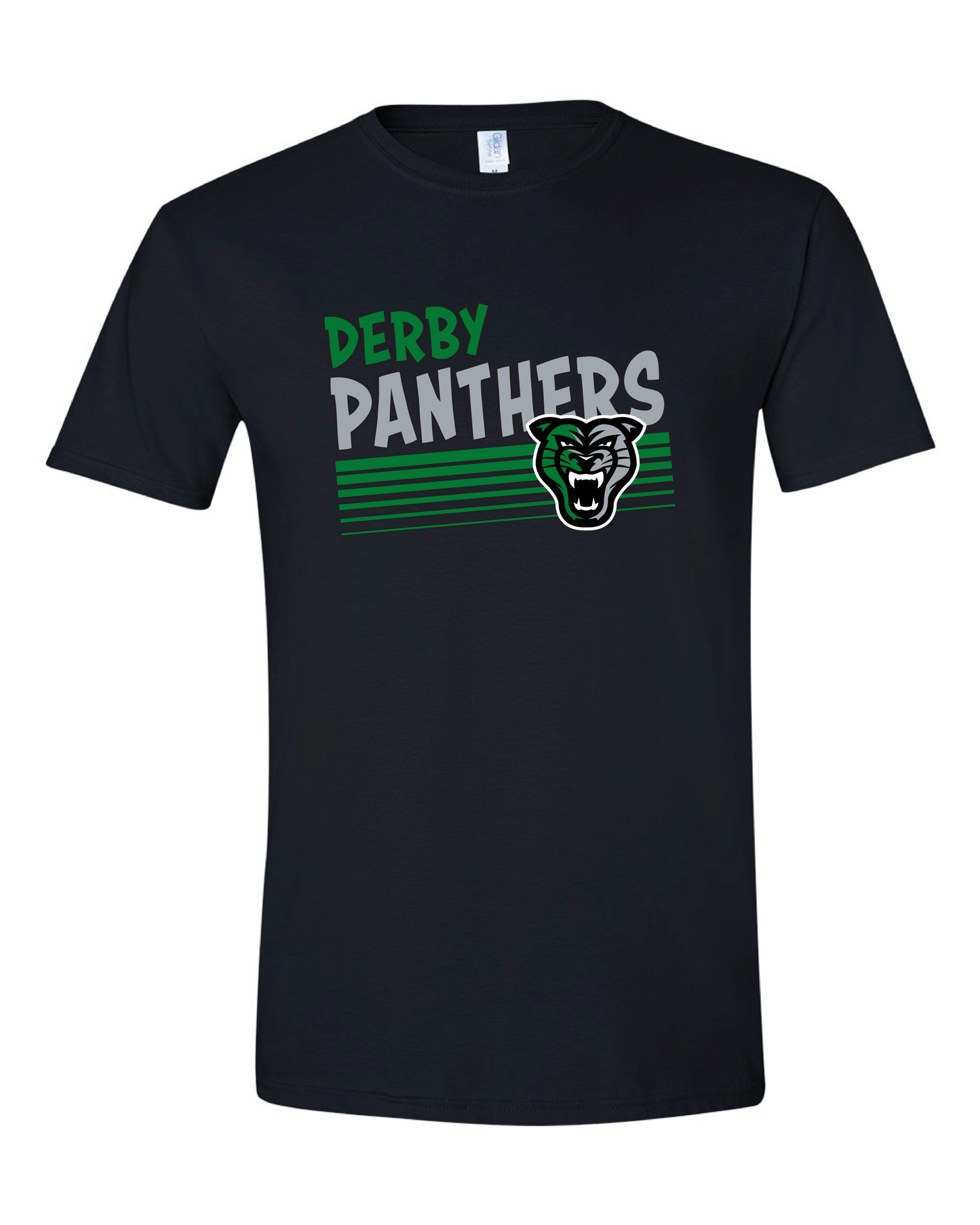Derby Panthers Levels Head Logo - 6 Color Options (Free Shipping)