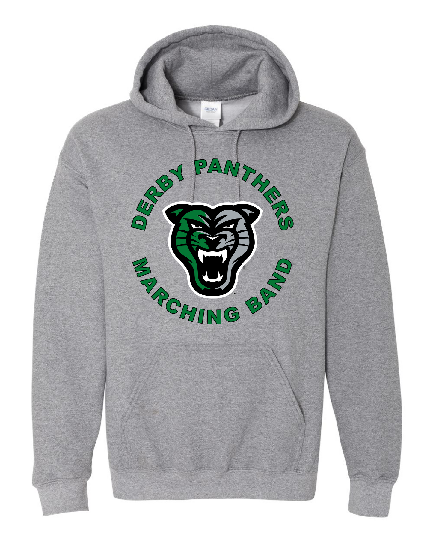 Derby Panthers Marching Band Head Logo Hoodie (Free Shipping)
