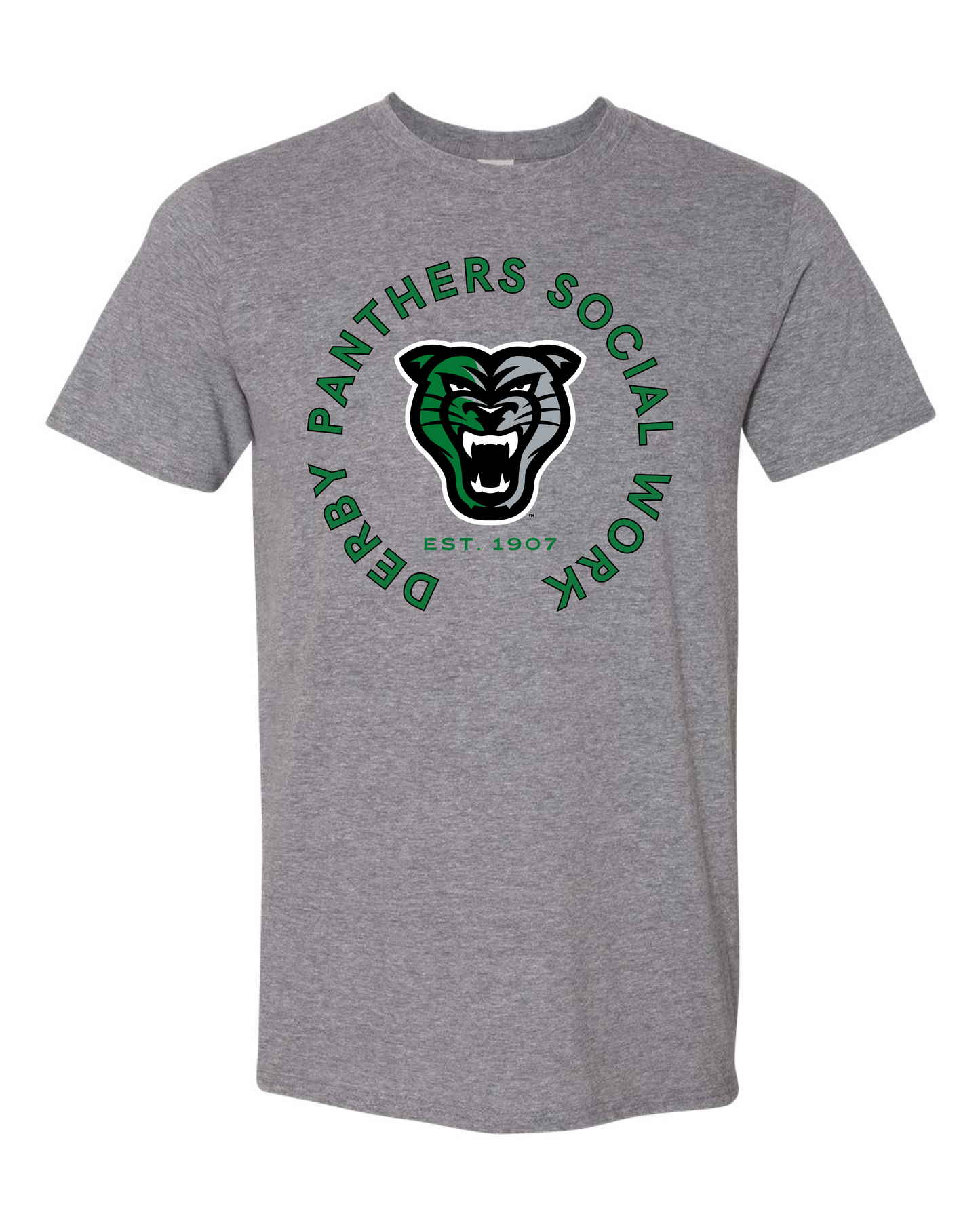 Staff - Social Work Derby Panthers Head Logo - 6 Color Options (Free Shipping)