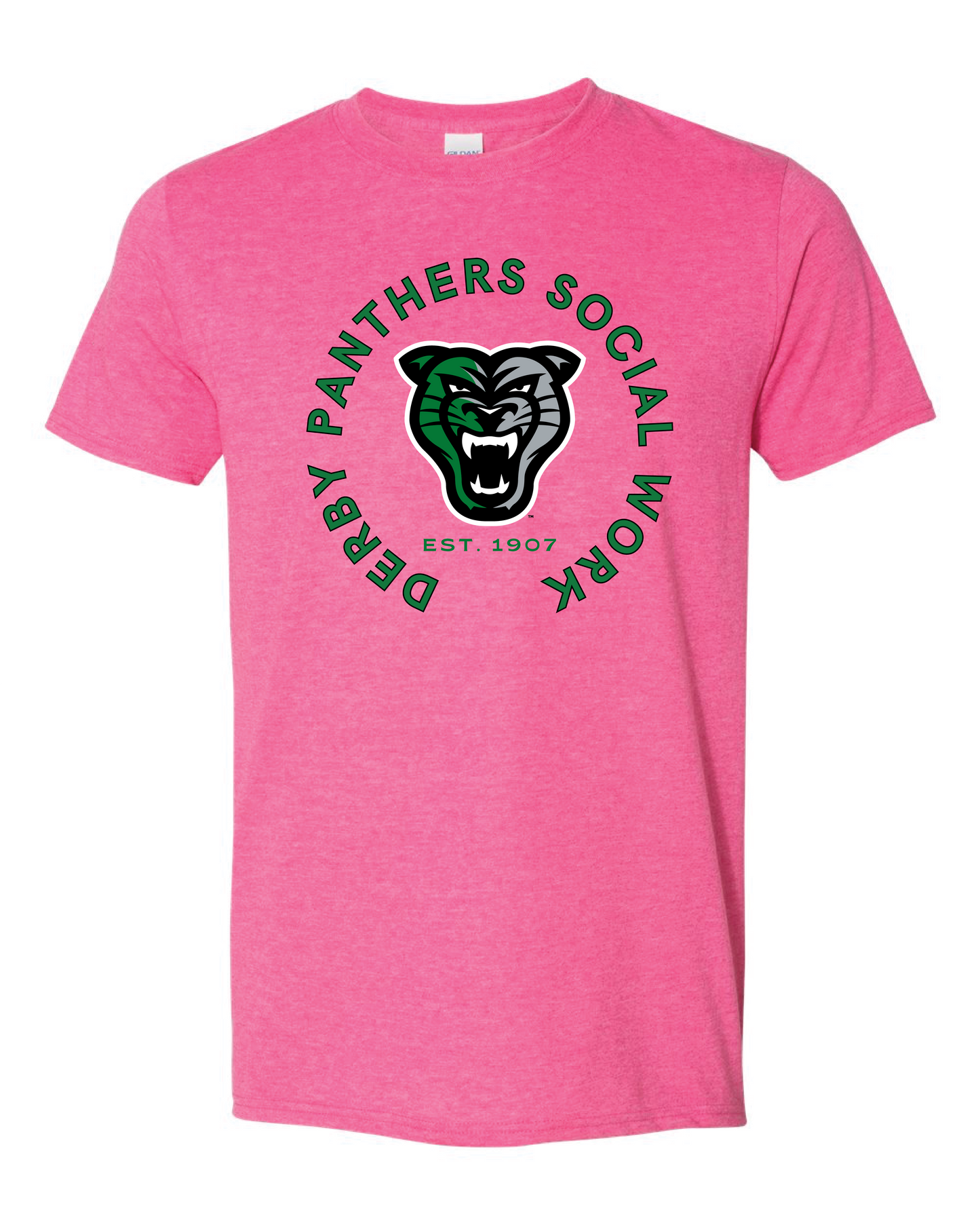Staff - Social Work Derby Panthers Head Logo - 6 Color Options (Free Shipping)