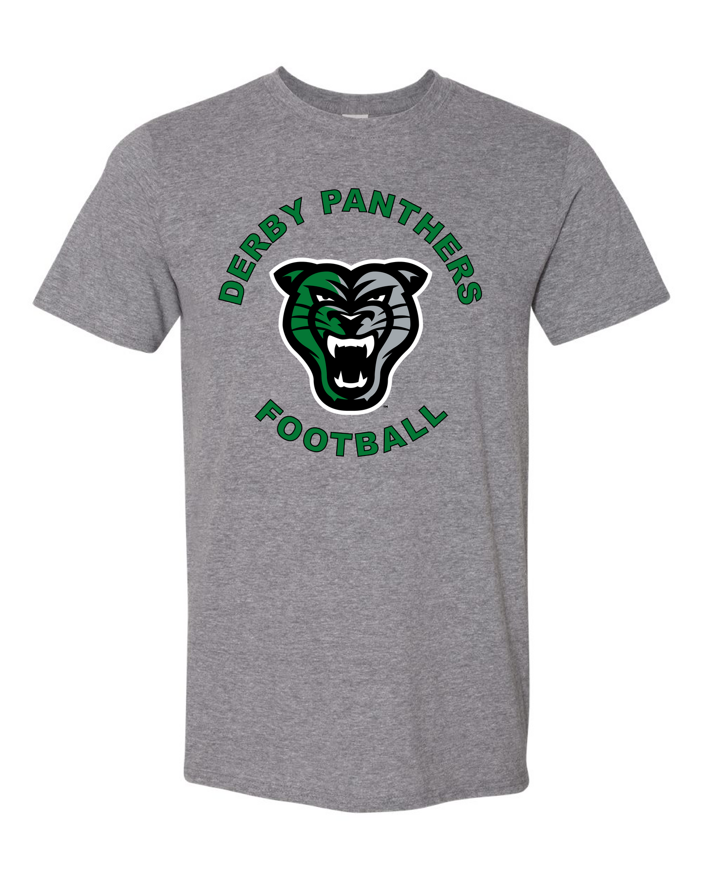 Derby Panthers Football Head Logo - 6 Color Options (Free Shipping)