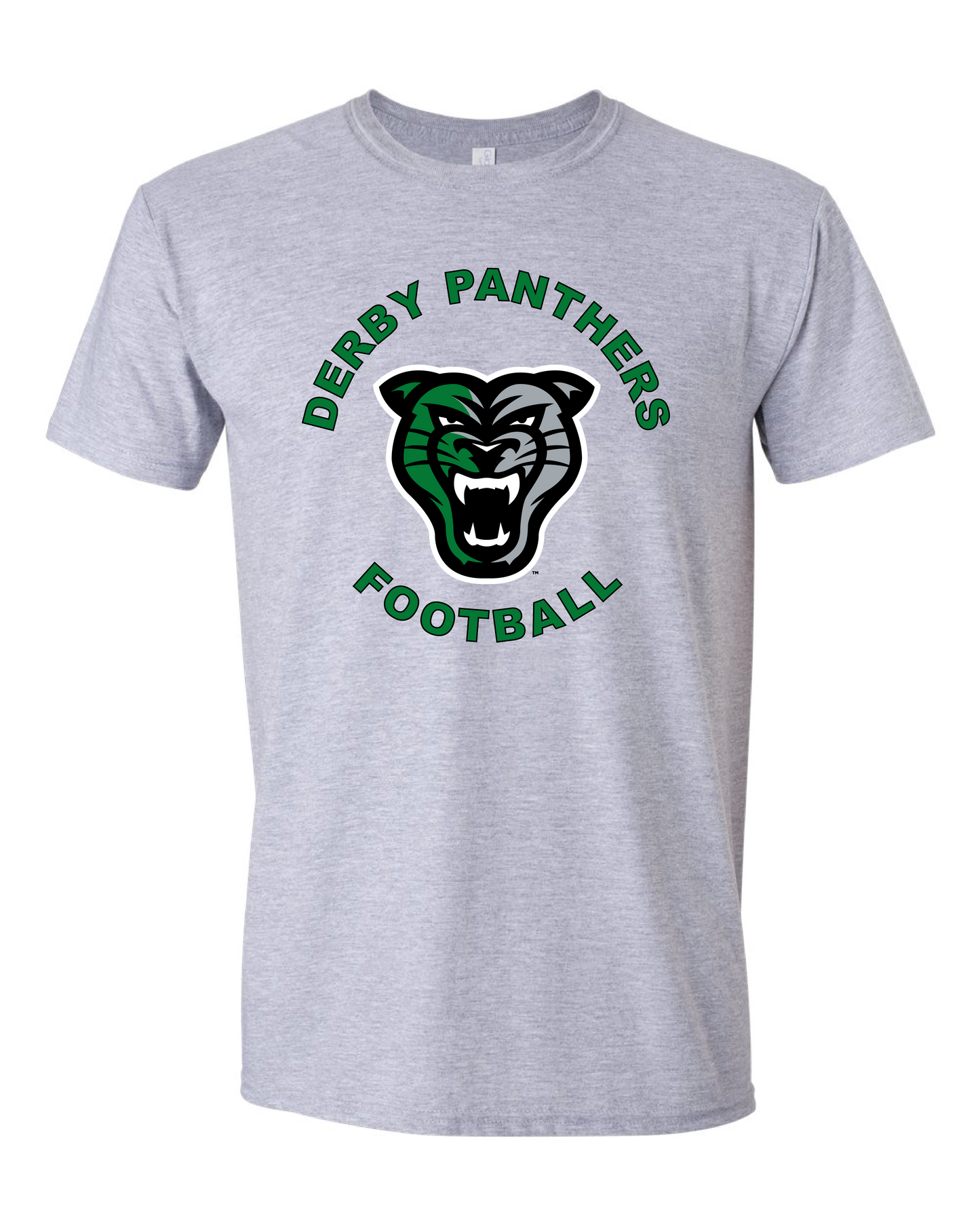 Derby Panthers Football Head Logo - 6 Color Options (Free Shipping)