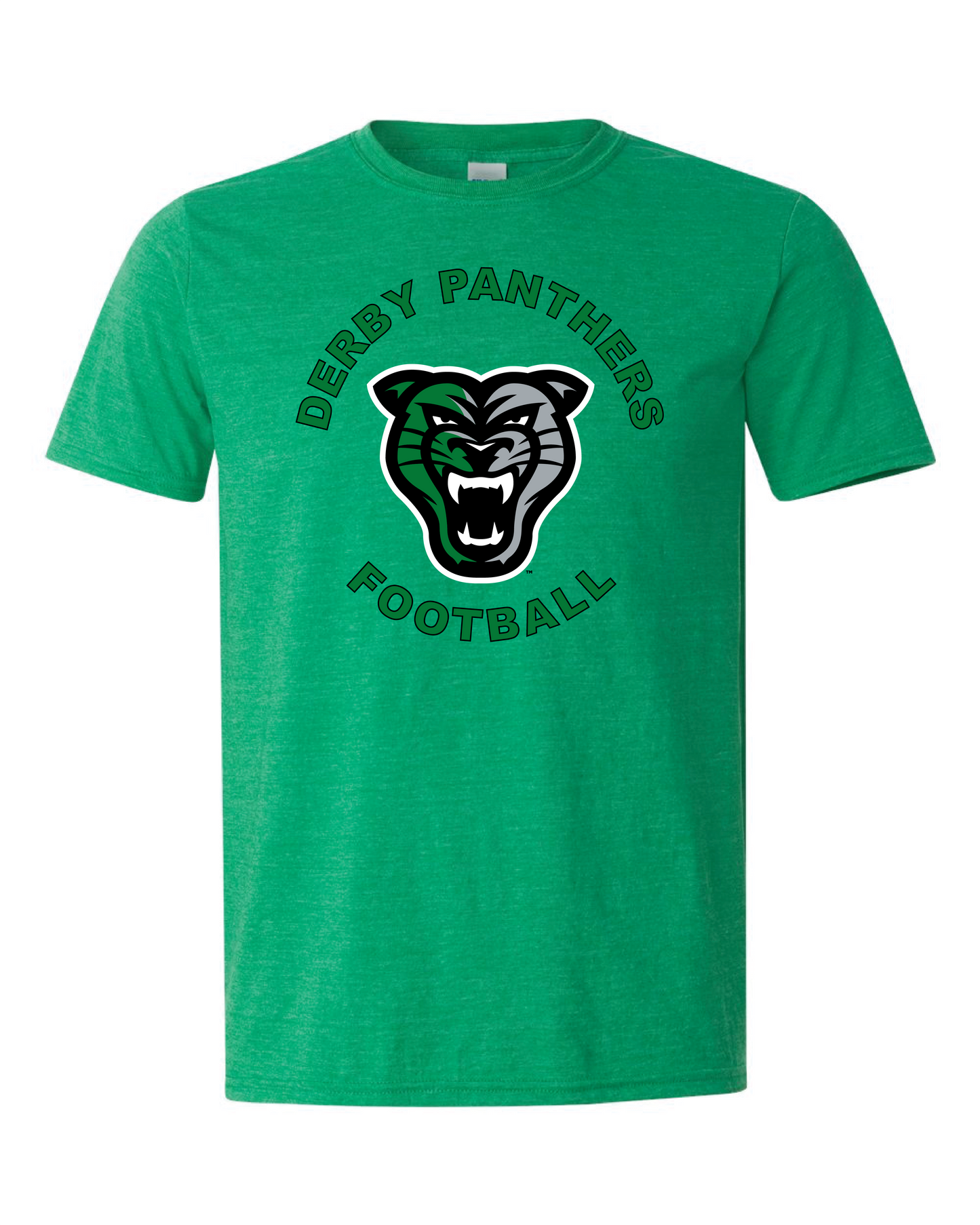 Derby Panthers Football Head Logo - 6 Color Options (Free Shipping)