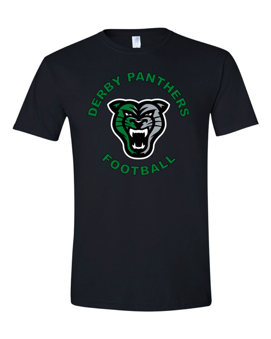 Derby Panthers Football Head Logo - 6 Color Options (Free Shipping)