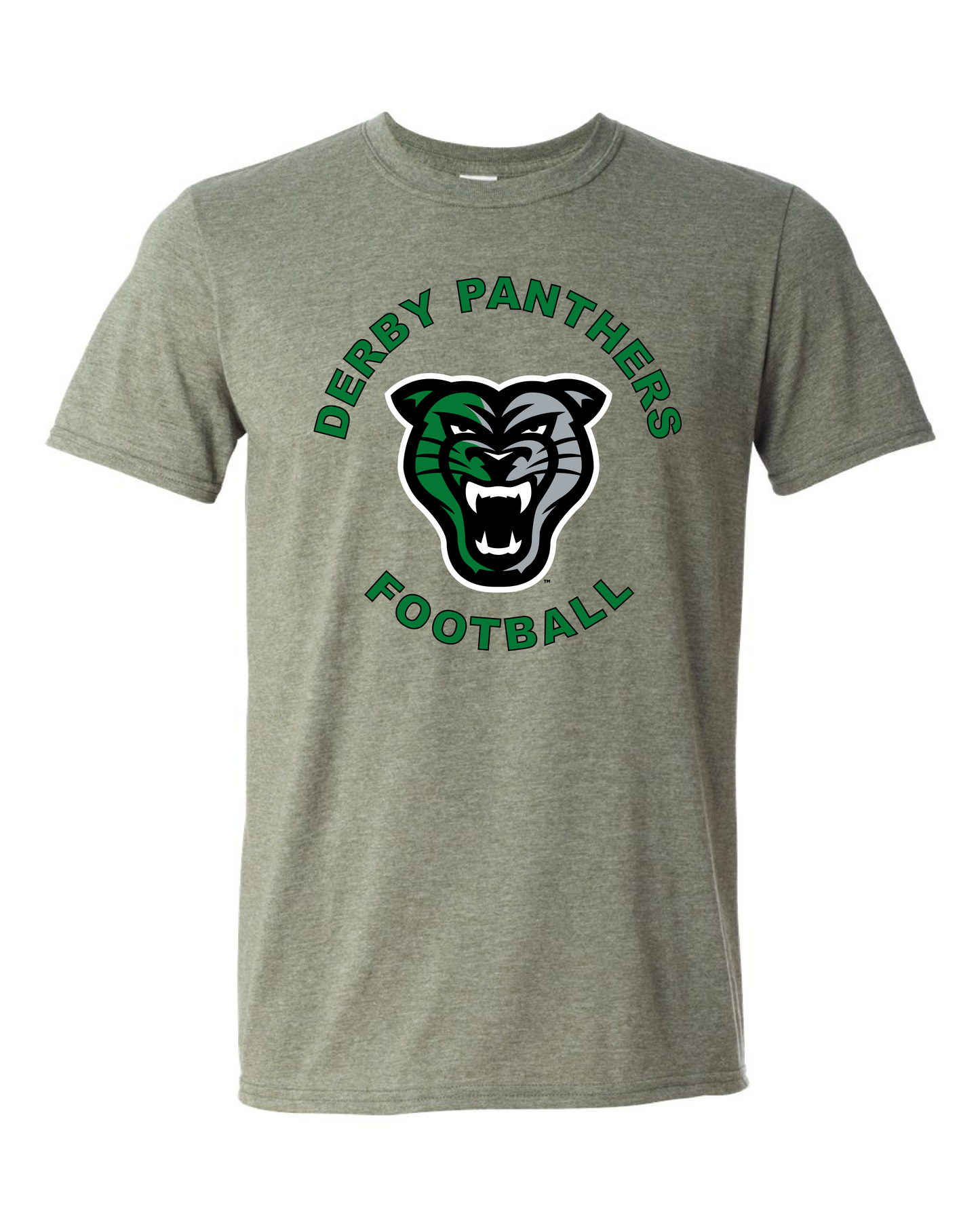 Derby Panthers Football Head Logo - 6 Color Options (Free Shipping)