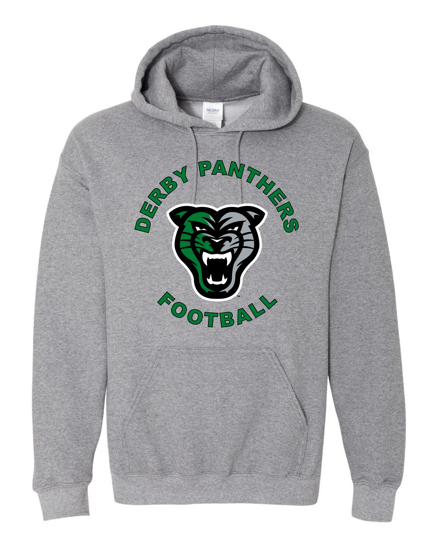 Derby Panthers Football Head Logo Hoodie (Free Shipping)