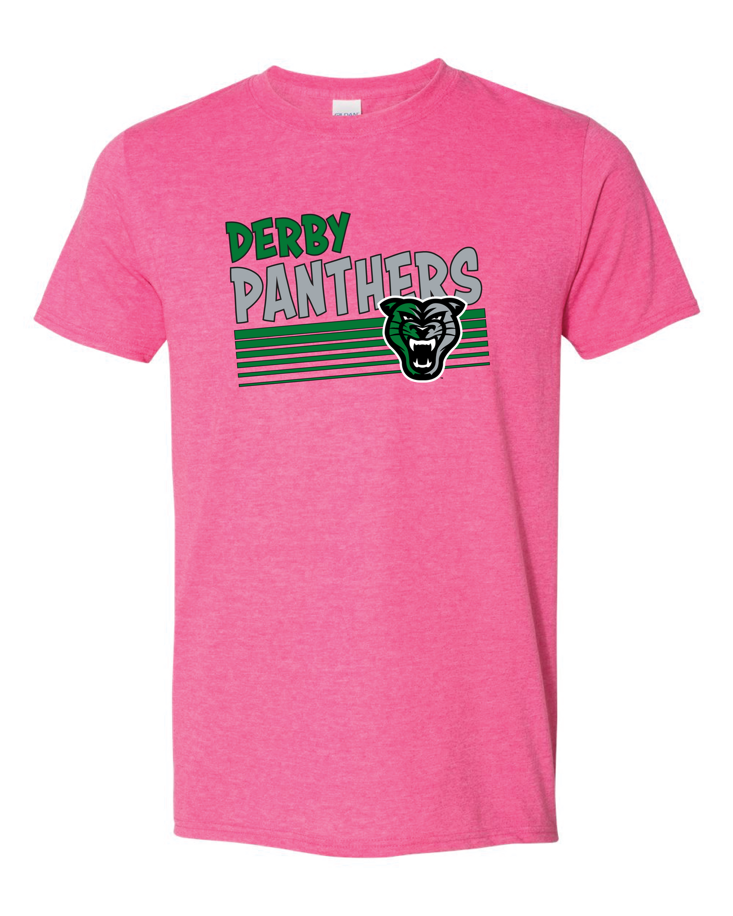 Derby Panthers Levels Head Logo - 6 Color Options (Free Shipping)
