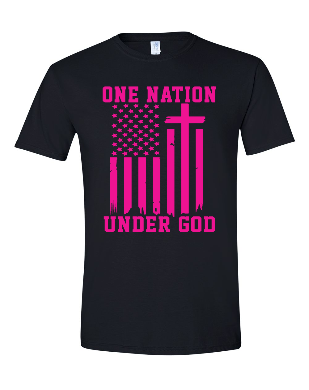 One Nation Under God - Black and Pink (Free Shipping)