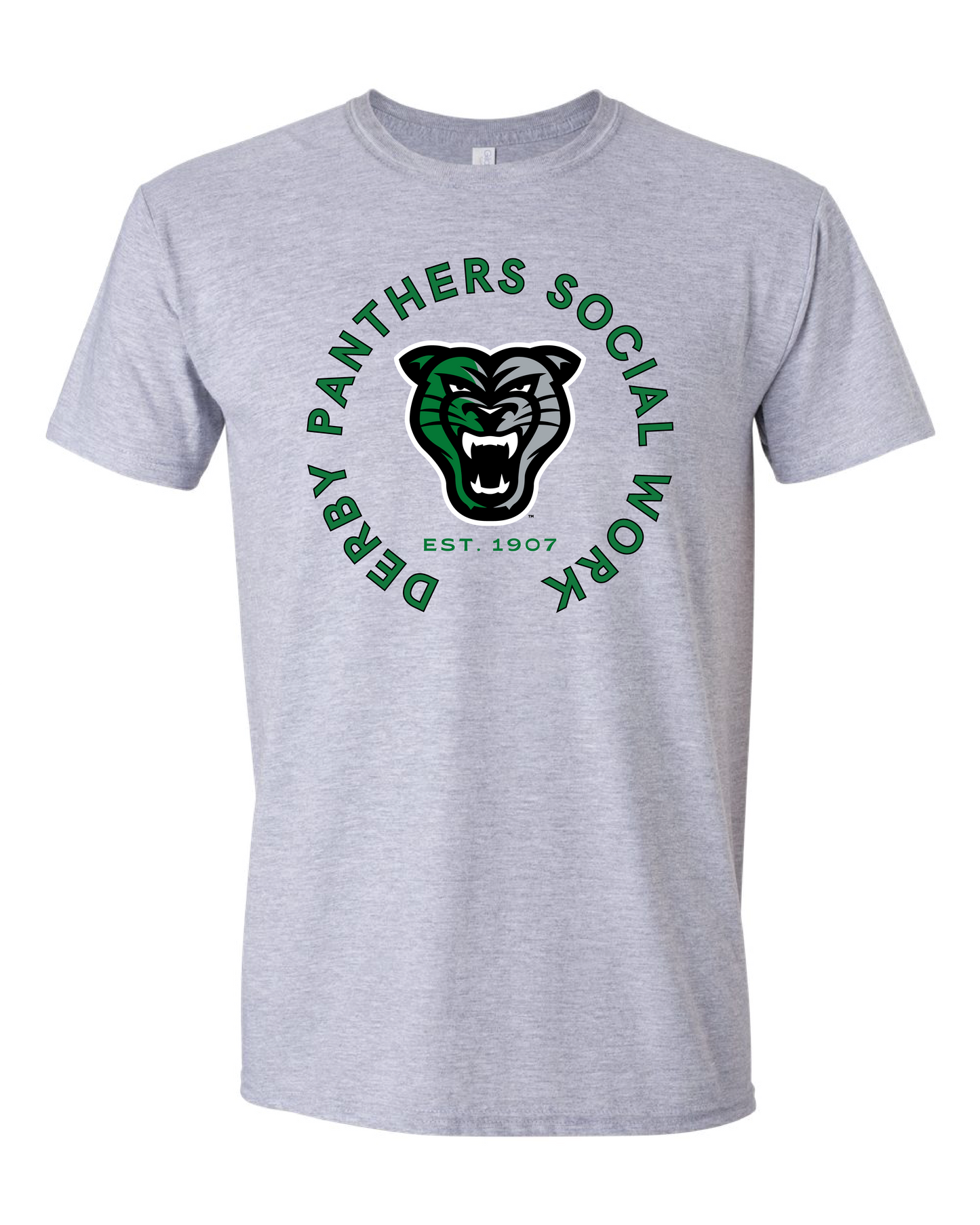 Staff - Social Work Derby Panthers Head Logo - 6 Color Options (Free Shipping)