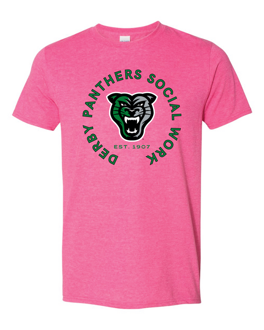 Staff - Social Work Derby Panthers Head Logo - 6 Color Options (Free Shipping)